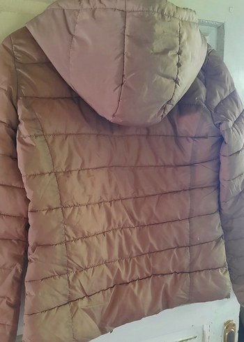 34 Beden Bej Midi Kadın Koton Mont