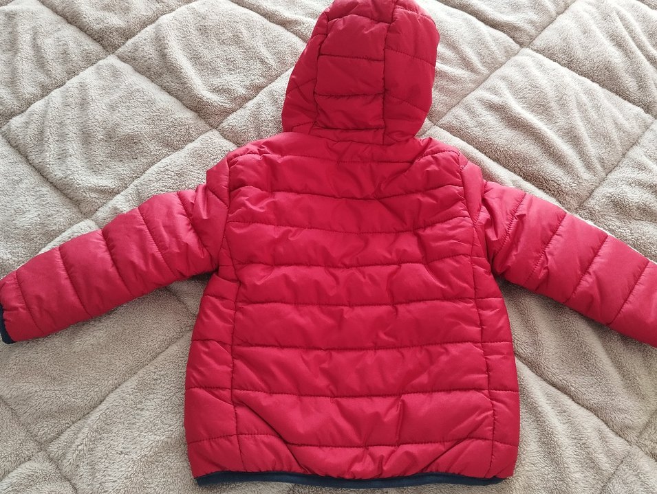 Kırmızı Erkek Çocuk Kapüşonlu Mont - Görsel 2