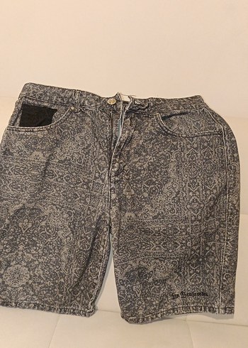 Les Benjamins Paisley Desenli Yuksek Bel Sort