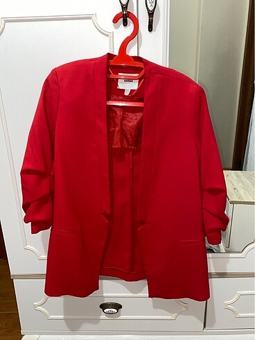 Koton kırmızı renk blazer ceket