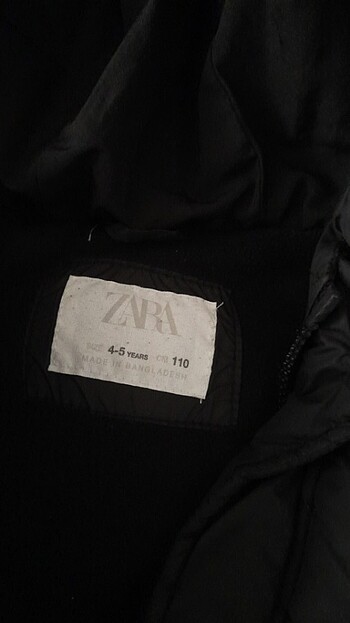 Zara erkek cocuk 4 -5 yaş mont