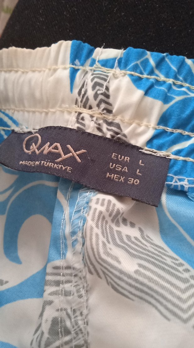 Mavi Desenli Erkek Mini Şort - Görsel 2