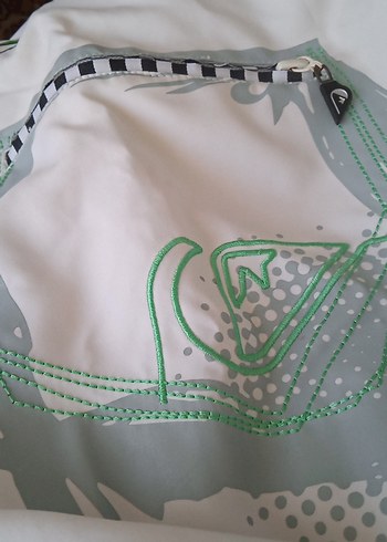 Beyaz Baskılı  erkek şort. - Görsel 6