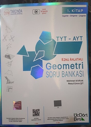 Üç Dört Beş Yayınları geometri tyt-ayt 