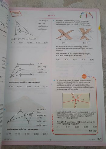 Beden Renk üç dört beş tyt ayt geometri