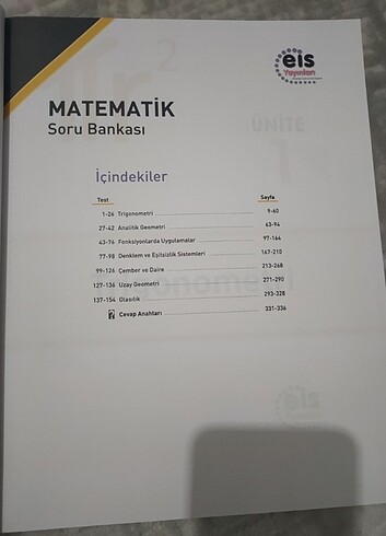  Eis 11.Sınıf matematik soru bankası 2024