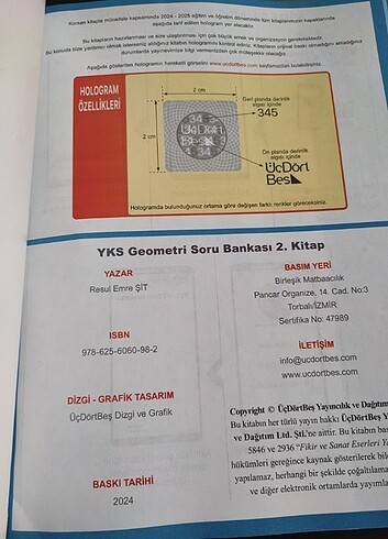 üç dört beş geometri 2 soru bankası 2025