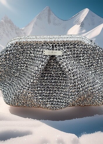 Metalik Clutch Çanta