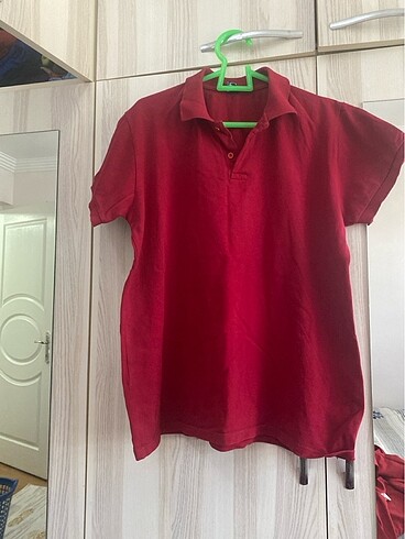 l Beden bordo Renk Erkek tişörtü