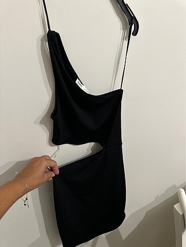 Pull and Bear Siyah elbise