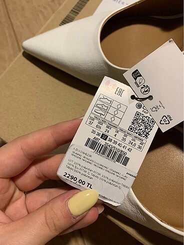 37 Beden ZARA Topuklu Ayakkabi