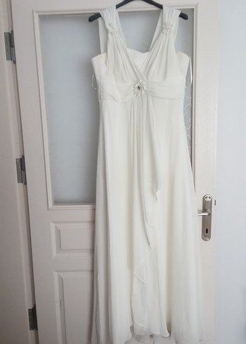 Düğmeli Beyaz Hamile Bluz, Kolsuz, Bohem abiye - Görsel 3