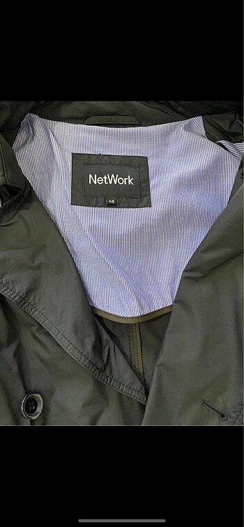 48 Beden siyah Renk Network trençkot -erkek