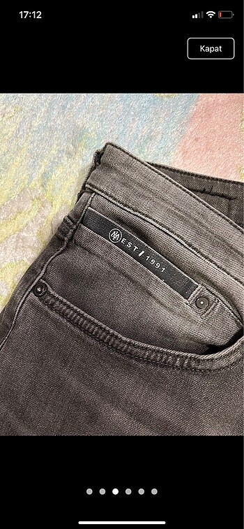 l/xl Beden Mavi kot jeans