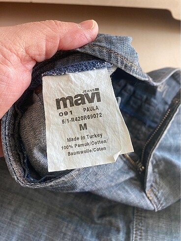 m Beden Mavi marka kot etek