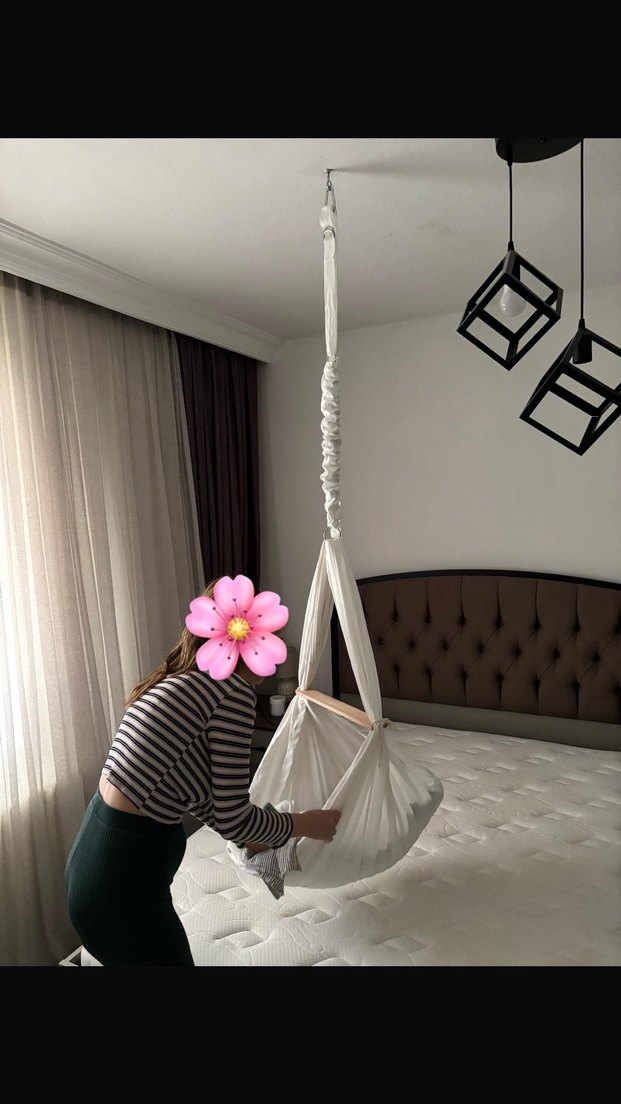 Svava Latte Yaylı Bebek Hamak Beşik - Görsel 3