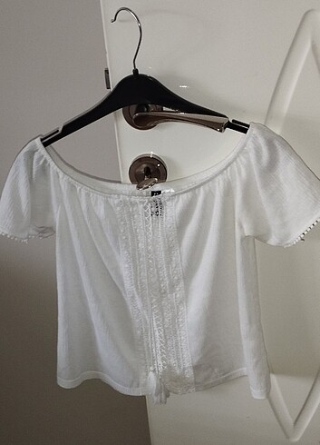 H&M XS BLUZ BEYAZ