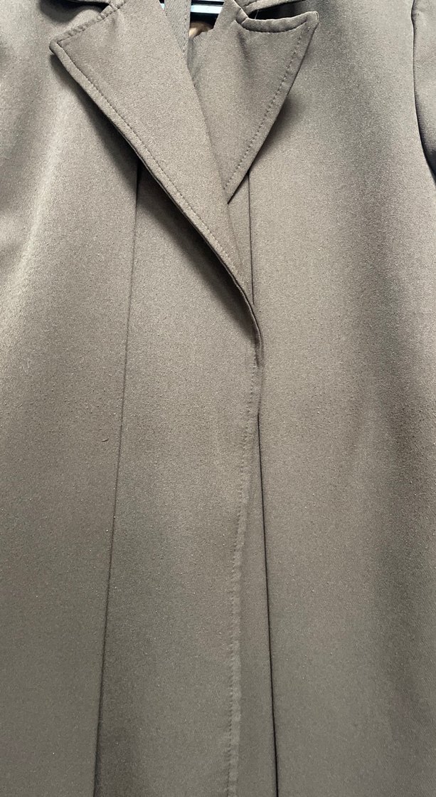 Kahverengi Kemerli Uzun Kadın Takım Elbise - Görsel 3