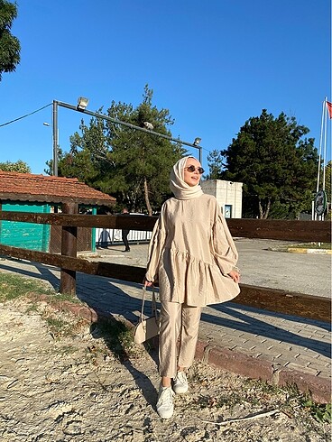 m Beden camel Renk Poplin Tunik