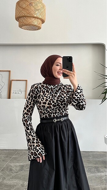 s Beden Leopar Bluz