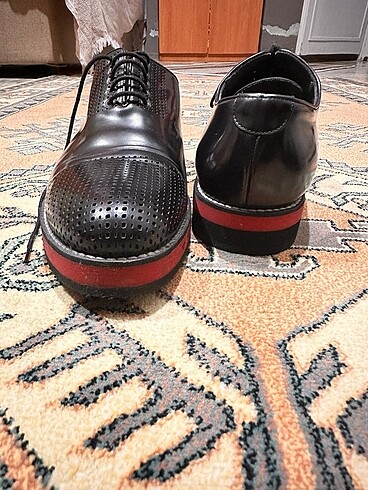 41 Beden siyah Renk Rugan Klasik Erkek Ayakkabı