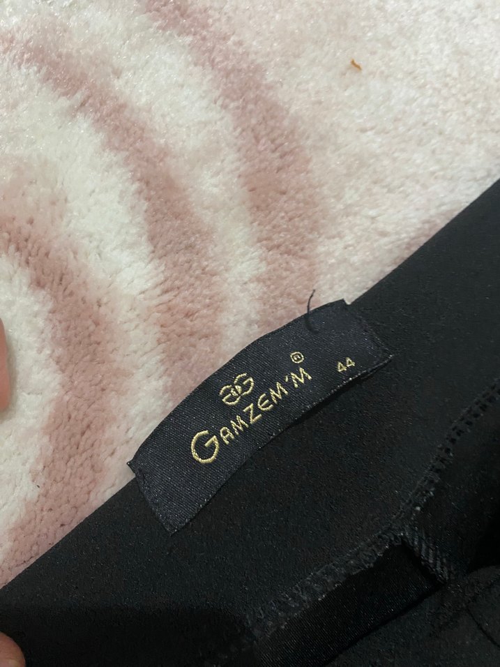 Siyah Kadın Dar Kesim Uzun Kumaş Pantolon - Görsel 4