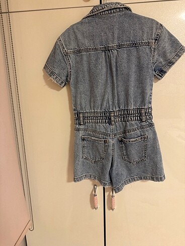 8 Yaş Beden mavi Renk Zara kız çocuk 8 yaş kot salopet tulum
