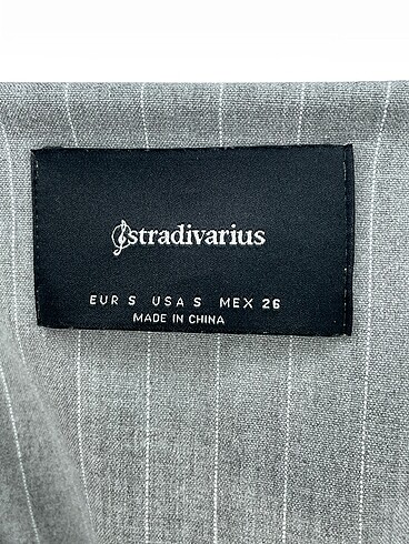 s Beden gri Renk Stradivarius Blazer %70 İndirimli.