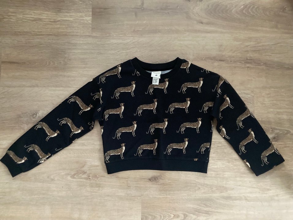 H&M  Leopar Desenli Tayt Sweat Takım - Görsel 3
