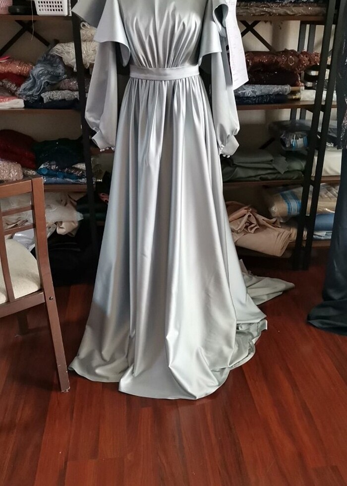 Tesettür Nişan elbisesi - Görsel 2