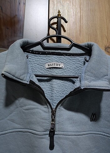 m Beden mavi Renk Fermuarlı bebe mavisi sweatshirt