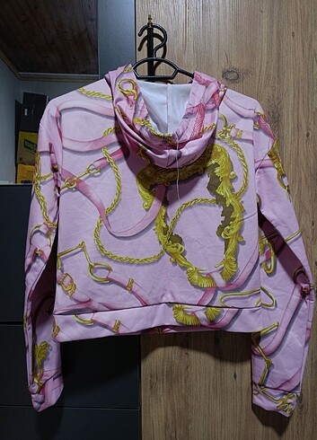 Diğer Pembe altın desenli sweatshirt