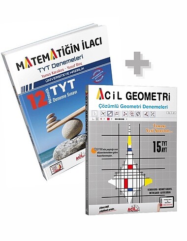 Acil Yayınları Tyt Matematik + Tyt Ayt Geometri Deneme Seti