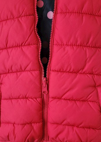 Kız Çocuk Renkli Kapüşonlu Fermuarlı Yelek - Görsel 5