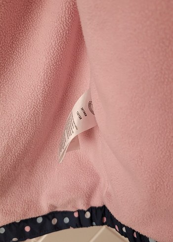 Kız Çocuk Lacivert Desenli Düğmeli Yağmurluk - Görsel 4