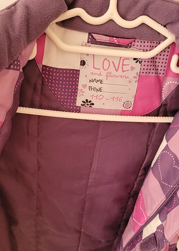 Kız Çocuk Pembe Kareli Fermuarlı Mont - Görsel 3