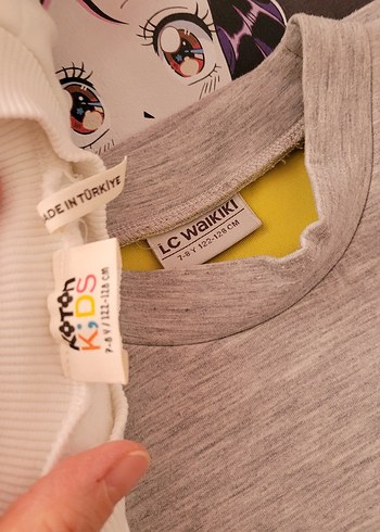 Pamuklu Uzun Kollu Baskılı Kız Sweatshirt - Görsel 5