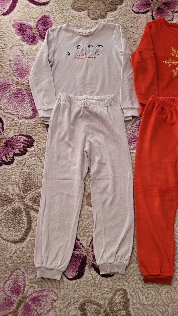 Kız Çocuk Nakışlı Kırmızı Tişört - Görsel 2