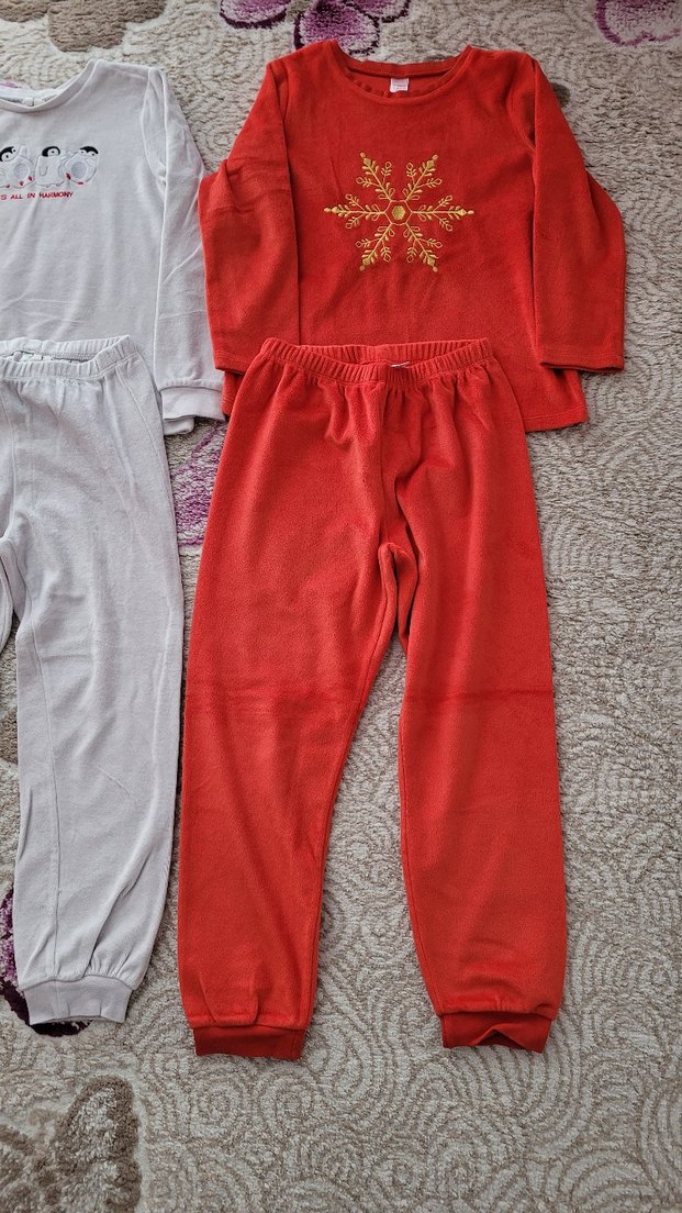 Kız Çocuk Nakışlı Kırmızı Tişört - Görsel 3