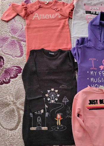 Kız Çocuk Pamuklu Baskılı Tişört - Görsel 3