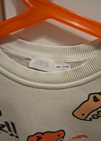 Zara Dinozor Desenli Erkek çocuk Sweatshirt