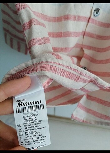 24-36 Ay Beden çeşitli Renk Erkek bebek keten gömlek