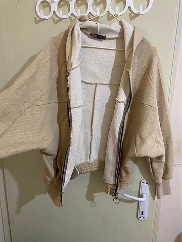 Zara marka yarasa kol fermuarlı sweat