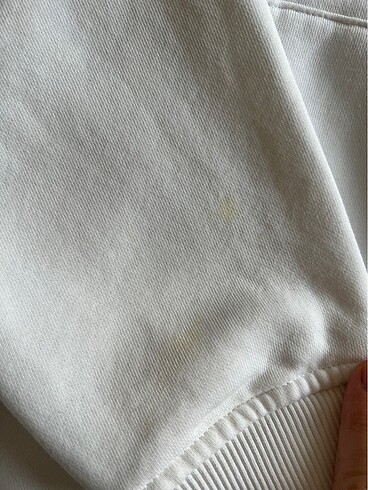 l Beden beyaz Renk Zara kapşonlu sweatshirt