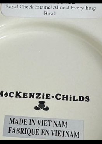 American Vintage Mackenzie Childs etiketli ürün