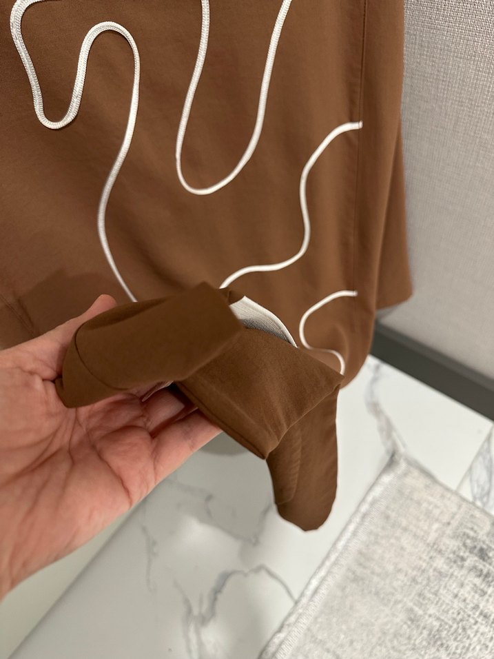 Kahverengi Baskılı Uzun Kollu tunik takım - Görsel 3