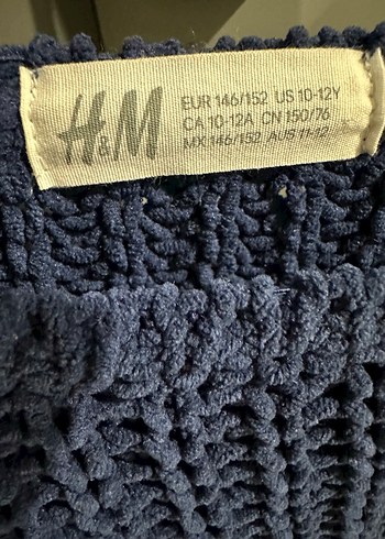 Çocuk Lacivert Örgü Uzun Kollu Kazak - Görsel 5