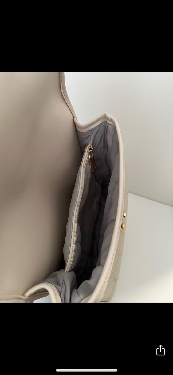 Beyaz Laura Ashley Yumuşak Deri Kadın Çanta - Görsel 2