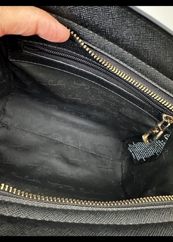 Klasik Siyah Deri Kadın Çanta - Görsel 4