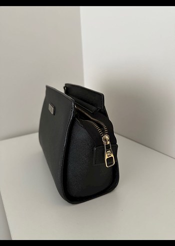 Klasik Siyah Deri Kadın Çanta - Görsel 3